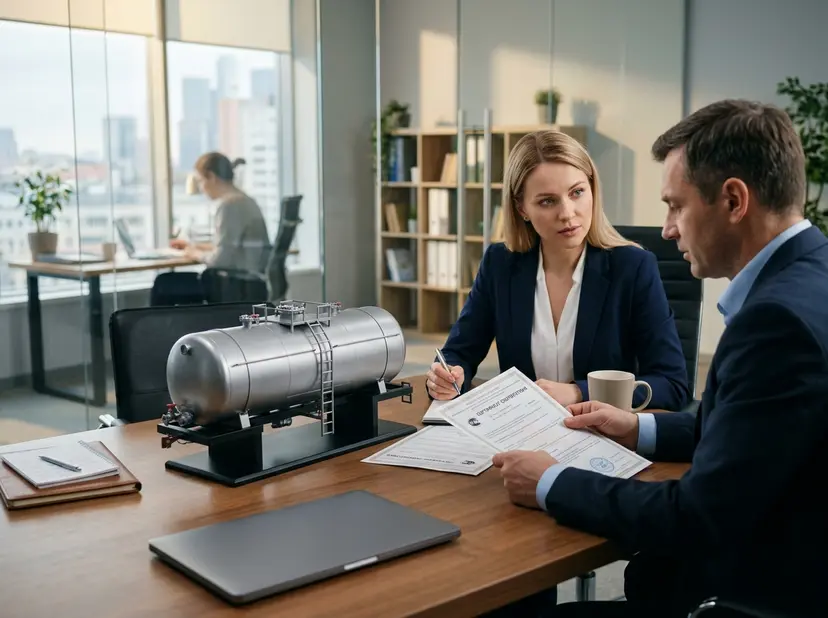 Сертификат на цистерну